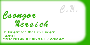 csongor mersich business card